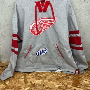 NFL Gray and Red V-Neck Sweater